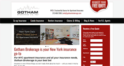 Desktop Screenshot of gothambrokerage.com